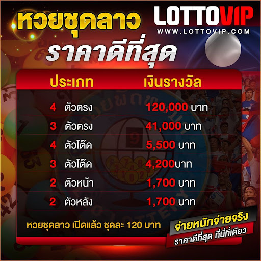 แทงหวยลาว หวยลาวชุด 4 ตัว จ่ายสูงถึง 120,000